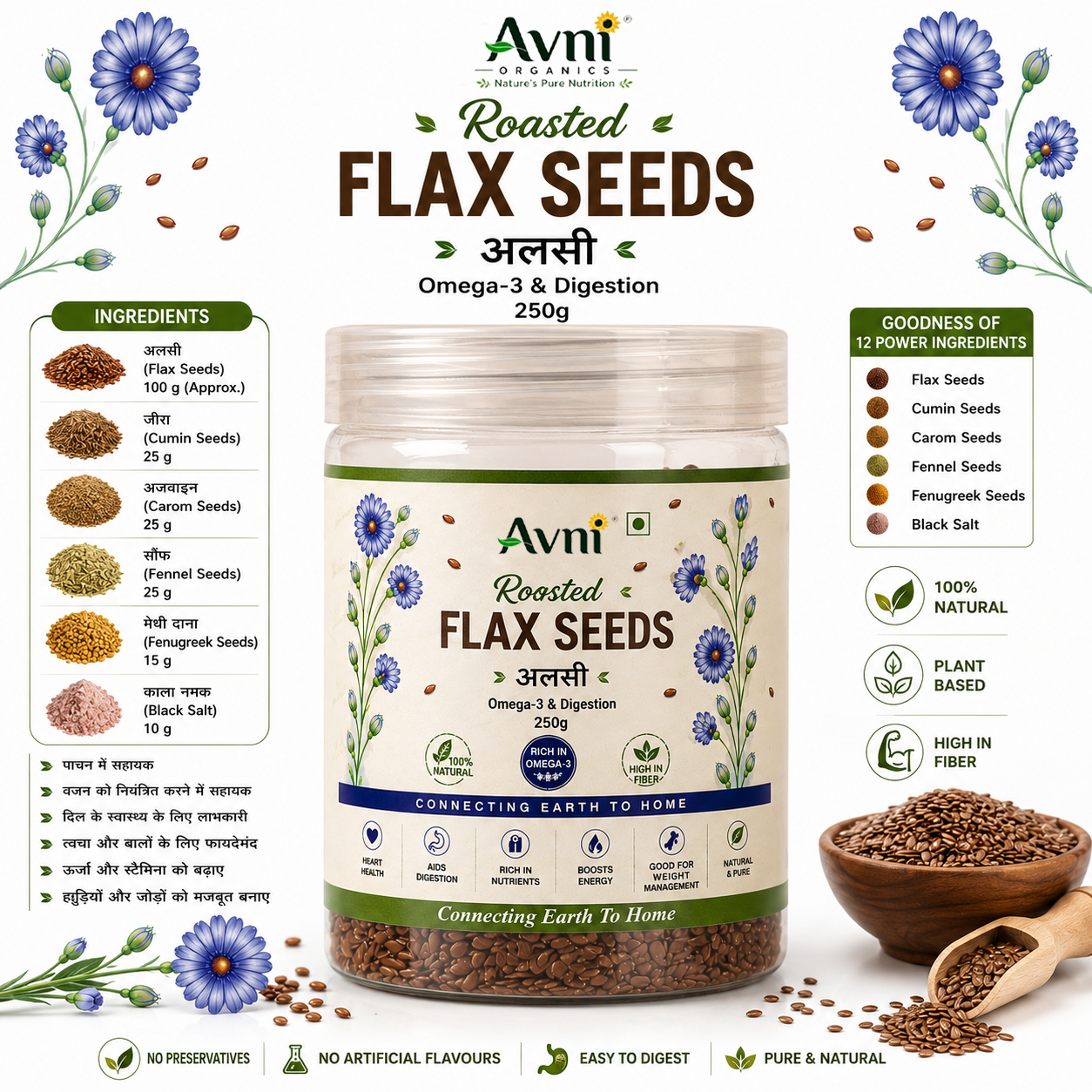 Roasted Flax Seeds - Image 2