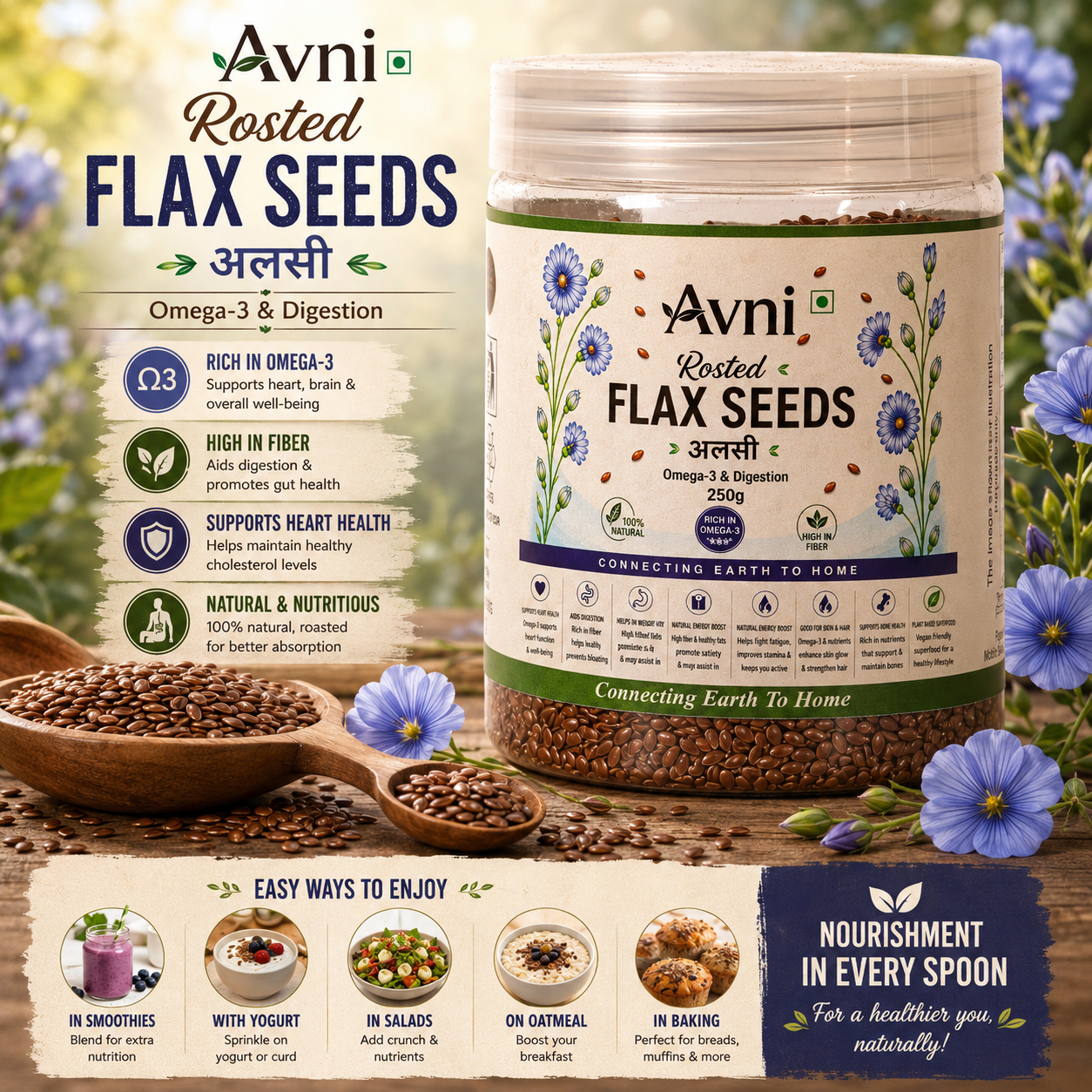 Roasted Flax Seeds